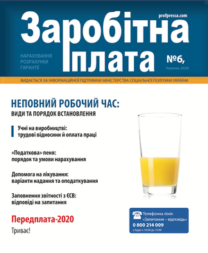 Заробітна плата № 6 (2020)